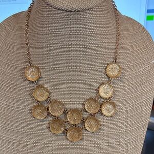 Liz Claiborne Gold Textured Necklace